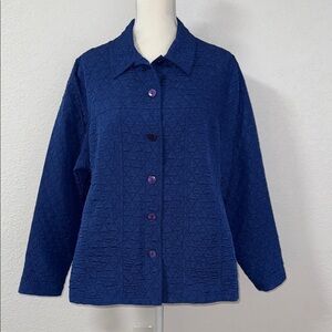 TANJAY Royal Blue Quilted Jacket